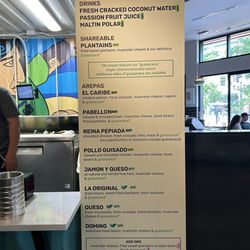 Quiero Arepas - The menu