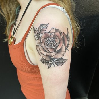 Sparrows and Arrows - Rose - Tattoo Near Me - Great Falls, Montana Sparrows and Arrows - Rose - Tattoo Near Me - Great Falls, Montana