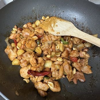 Trader Joe's - Kung Pao Chicken cooked... needed a tablespoon of hoisin sauce to give it a more authentic taste. - Grocery Near Me - Brooklyn, New York Trader Joe's - Kung Pao Chicken cooked... needed a tablespoon of hoisin sauce to give it a more authentic taste. - Grocery Near Me - Brooklyn, New York