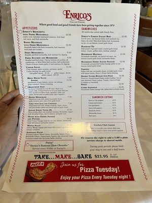 Menu photo 2 Enrico's Italian Dining Frankfort, IL