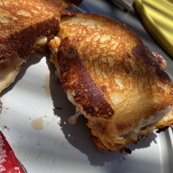 Burnt Crumbs - Spaghetti Grilled Cheese Sandwich - New American Near Me - Irvine, California Burnt Crumbs - Spaghetti Grilled Cheese Sandwich - New American Near Me - Irvine, California