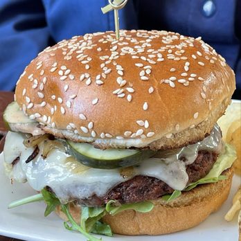Hoof And Horn - Vegetarian mushroom burger - American Near Me - Potsdam, New York Hoof And Horn - Vegetarian mushroom burger - American Near Me - Potsdam, New York