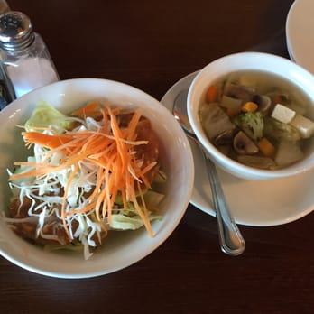 Sticky Rice - Side salad with peanut sauce and side veggie soup - Laotian Near Me - Murphy, Texas Sticky Rice - Side salad with peanut sauce and side veggie soup - Laotian Near Me - Murphy, Texas
