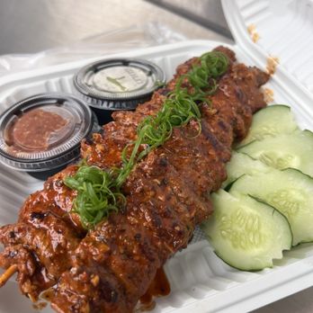 Khao and Papas - Beef skewers with sticky rice. - Peruvian Near Me - Honolulu , Hawaii