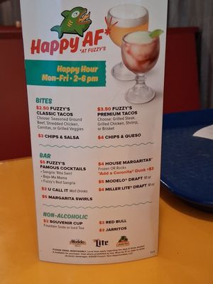 Menu photo 1 Fuzzy's Taco Shop Grapevine, TX