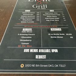 Eight Street Grill - Menu - 1-29-25
