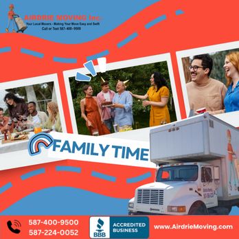 Airdrie Moving - Sundays are for enjoying time with family and friends! Create lasting memories in your new hometown. - Movers Near Me - Airdrie, Alberta Airdrie Moving - Sundays are for enjoying time with family and friends! Create lasting memories in your new hometown. - Movers Near Me - Airdrie, Alberta