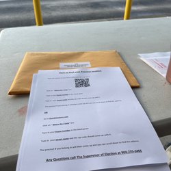 Abess Park Elementary School - I work at a closed polling location. "Special Assignment Officer".
