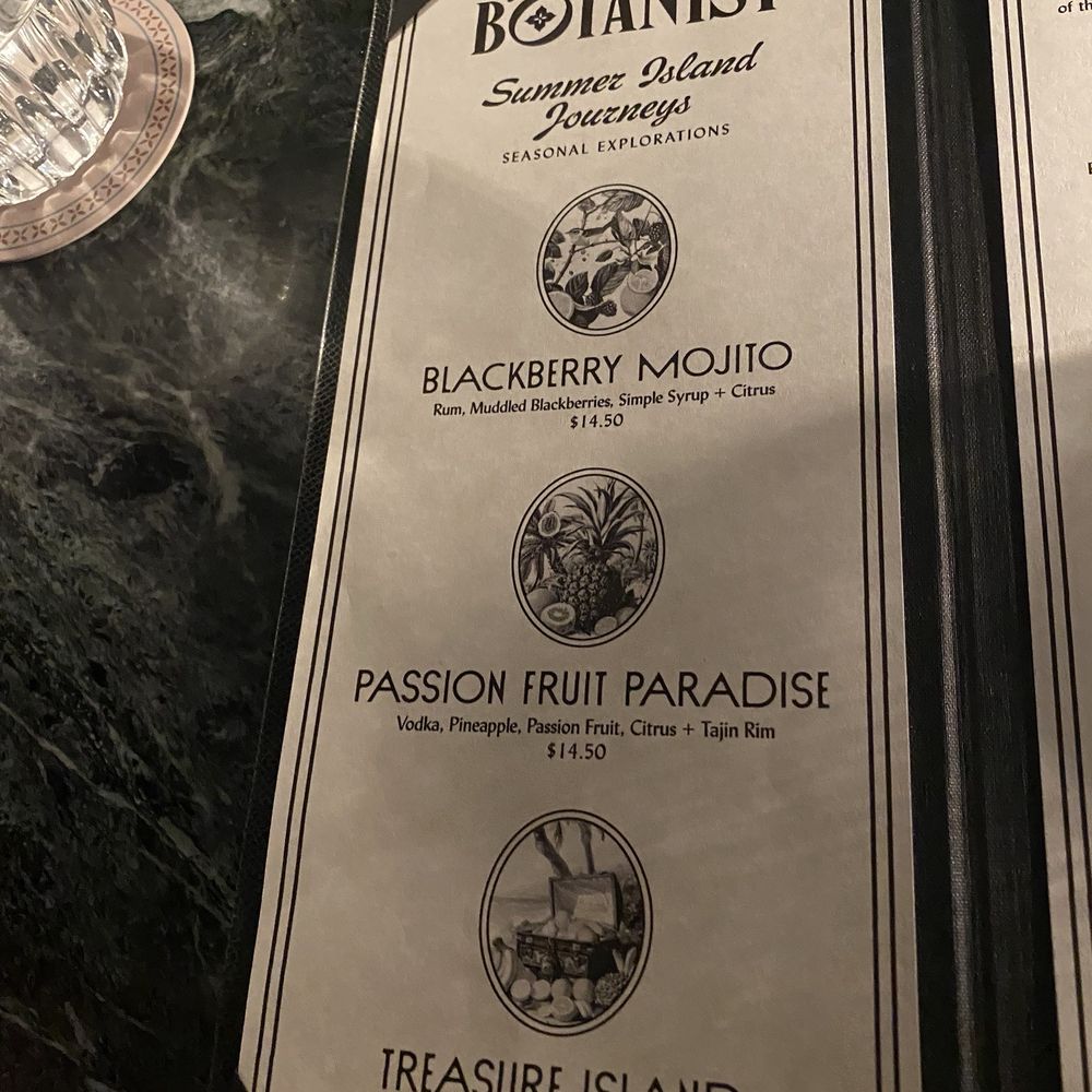 The Botanist - Summer specials drink menu - Cocktail Bars Near Me - Bakersfield, California The Botanist - Summer specials drink menu - Cocktail Bars Near Me - Bakersfield, California