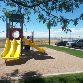 Maverik Adventure's First Stop - Kids park with picnic tables and grass lawn! Nice - Convenience Stores Near Me - Fillmore, Utah