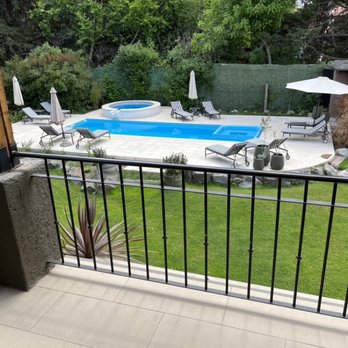 Lares de Chacras - View of the pool from our room #5 - Argentine Near Me - Luján de Cuyo, M