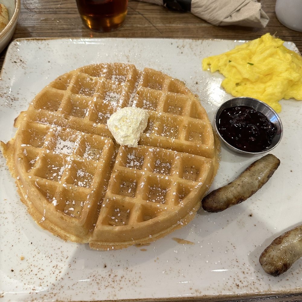First Watch - Basic waffle. Eggs were decent. Sausage wasn't anything special. - Breakfast & Brunch Near Me - Montgomery, Alabama First Watch - Basic waffle. Eggs were decent. Sausage wasn't anything special. - Breakfast & Brunch Near Me - Montgomery, Alabama