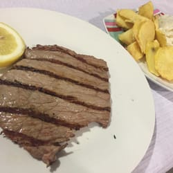A Ponte - Grilled flank steak for 6 euros! What a deal!