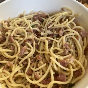 Pastaphony - Spaghetti Bacon Garlic Butter - yum! - Italian Near Me - Long Beach, California