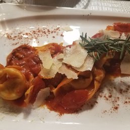 Tortellini the cheese bacon topped one