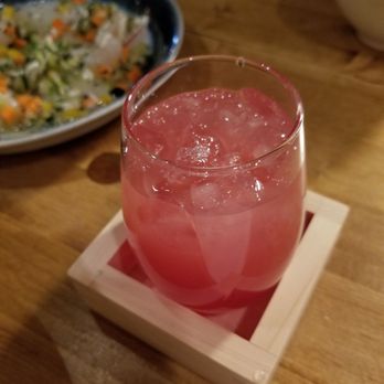 Bosso Ramen Tavern - Sake cocktail with grapefruit and elderflower ($9) - Ramen Near Me - Cambridge, Massachusetts Bosso Ramen Tavern - Sake cocktail with grapefruit and elderflower ($9) - Ramen Near Me - Cambridge, Massachusetts