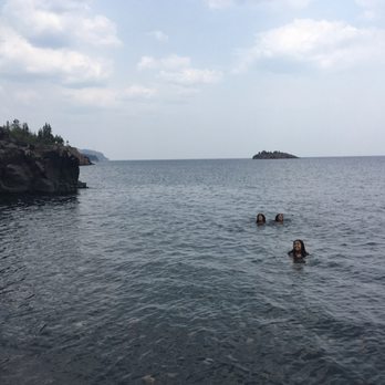 Black Beach - Swimming in Lake Superior at Black Sand Beach - Beaches Near Me - Silver Bay, Minnesota