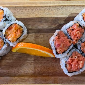 Gohan Japanese Cuisine - 2 roll lunch special - spicy tuna and spicy salmon. - Sushi Bars Near Me - Southington, Connecticut Gohan Japanese Cuisine - 2 roll lunch special - spicy tuna and spicy salmon. - Sushi Bars Near Me - Southington, Connecticut