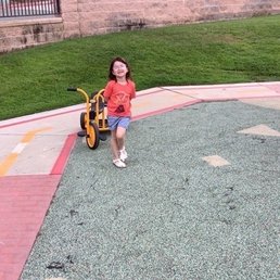 My kid loving the outside play area. My kid loving the outside play area.