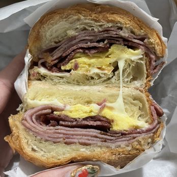 Luna's Coffee House - Ham bacon egg cheese croissant - Coffee & Tea Near Me - San Francisco, California Luna's Coffee House - Ham bacon egg cheese croissant - Coffee & Tea Near Me - San Francisco, California