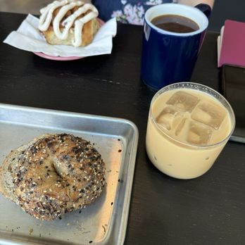 Cora Coffee - everything bagel and iced Jasmine latte - Coffee & Tea Near Me - Sacramento, California Cora Coffee - everything bagel and iced Jasmine latte - Coffee & Tea Near Me - Sacramento, California