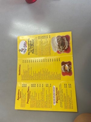 Menu photo 3 El Rey De Las Fritas Hialeah, FL