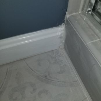 MP Home Repair - Again super sloppy finishes where the trim meets the shower. - General Contractors Near Me - Falls Church, Virginia MP Home Repair - Again super sloppy finishes where the trim meets the shower. - General Contractors Near Me - Falls Church, Virginia
