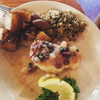 Whispering Woods Grill - Sea base, wild rice, red baby oregano potatoes. - Steakhouses Near Me - Jordan, Arkansas Whispering Woods Grill - Sea base, wild rice, red baby oregano potatoes. - Steakhouses Near Me - Jordan, Arkansas