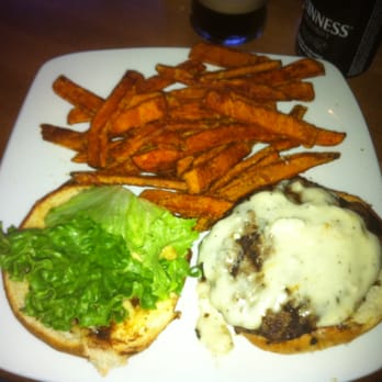 The Bayside Lounge - Lamb Burger with Yam Fries. You must order the dipping sauce for the fries separately. It is worth the extra .50 cents to get. - Lounges Near Me - Vancouver, British Columbia The Bayside Lounge - Lamb Burger with Yam Fries. You must order the dipping sauce for the fries separately. It is worth the extra .50 cents to get. - Lounges Near Me - Vancouver, British Columbia