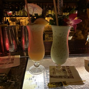 False Idol - Tropic Thunder (left) & Matcha-Lo-Ha (right) - Cocktail Bars Near Me - San Diego, California