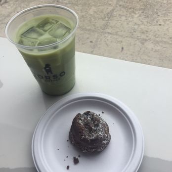 Orso Coffee - Yummy matcha latte and a buckwheat dessert to die for! - Coffee & Tea Near Me - Brooklyn, New York