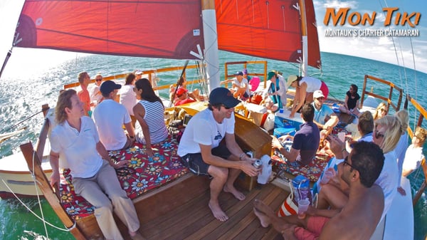 Sailing Montauk's Catamaran Mon Tiki by null