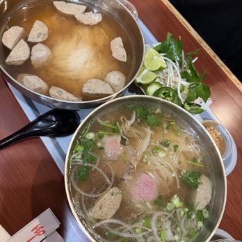 Mk Noodle - 24. Pho Meatball and 20. Pho Combo - Vietnamese Near Me - Chicago, Illinois