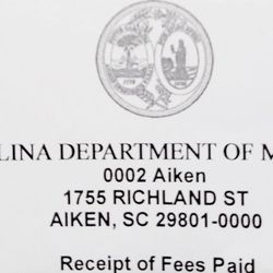South Carolina Department of Motor Vehicles