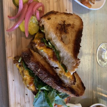 Krupa Grocery - Grilled Cheese sandwich with bacon jam, yummo! - Bars Near Me - Brooklyn, New York Krupa Grocery - Grilled Cheese sandwich with bacon jam, yummo! - Bars Near Me - Brooklyn, New York