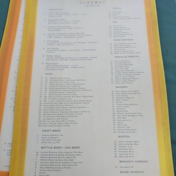 Hideout - Menu - Bars Near Me - Honolulu, Hawaii Hideout - Menu - Bars Near Me - Honolulu, Hawaii