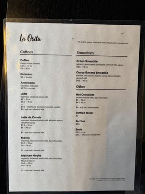 Menu photo 2 La Osita Portland, OR Menu photo 2 La Osita Portland, OR