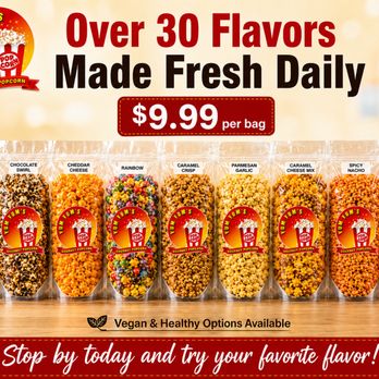 Yum Yum's Gourmet Popcorn - 30+ fresh popcorn flavors, including Chicago mix & vegan options. Only $9.99 per bag. Visit Yum Yum's on Shelby Dr today! - Popcorn Shops Near Me - Memphis, Tennessee Yum Yum's Gourmet Popcorn - 30+ fresh popcorn flavors, including Chicago mix & vegan options. Only $9.99 per bag. Visit Yum Yum's on Shelby Dr today! - Popcorn Shops Near Me - Memphis, Tennessee