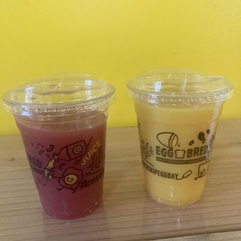 Eggbred - BLOOD ORANGE JUICE and ORANGE JUICE - Breakfast & Brunch Near Me - Long Beach, California