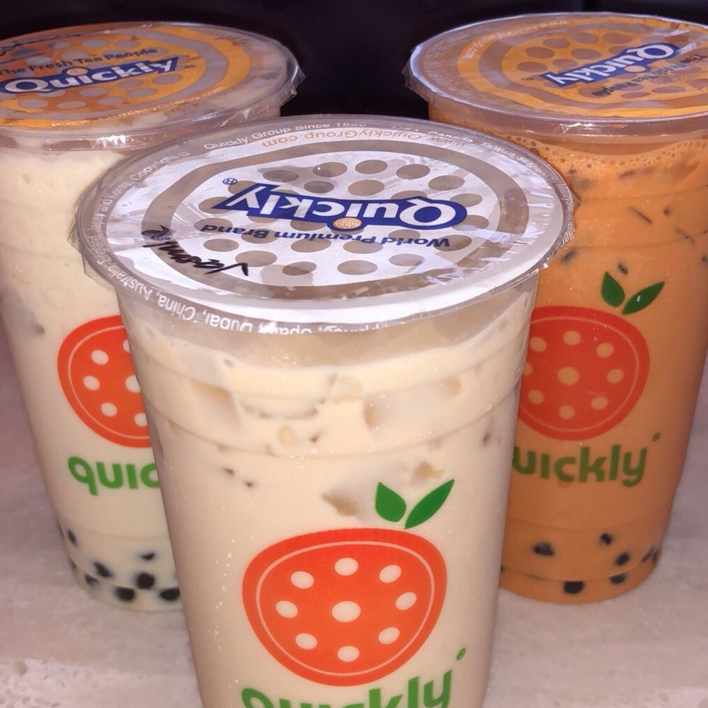 Quickly Boba N Snow - Jasmine, Oolong & Thai Tea (left to right) - Bubble Tea Near Me - Orlando, Florida Quickly Boba N Snow - Jasmine, Oolong & Thai Tea (left to right) - Bubble Tea Near Me - Orlando, Florida