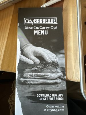 Menu photo 5 City Barbeque High Point, NC