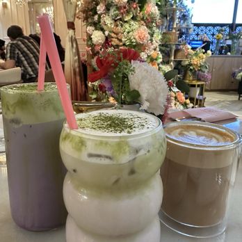 GIWA - Ube latte, strawberry matcha latte, and hazelnut latte- all were quite tasty! Straws are heart shaped, super cute! - Breakfast & Brunch Near Me - Santa Clara, California GIWA - Ube latte, strawberry matcha latte, and hazelnut latte- all were quite tasty! Straws are heart shaped, super cute! - Breakfast & Brunch Near Me - Santa Clara, California