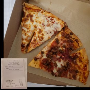 Marina Pizzeria - Cheese & meat lovers slice - Pizza Near Me