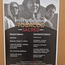 Shingle Springs Health and Wellness Center - Keep traditional tobacco sacred!