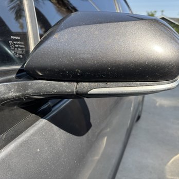 Shine & Dash Detaliing - Bug stains on side mirror. - Auto Detailing Near Me