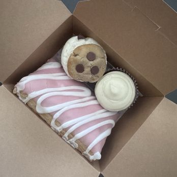 The Great Gadsby Bakery - Chocolate chip cookie cupcake. Red velvet cupcake. Raspberry puff pastry. - Bakeries Near Me - Gilbert, Arizona