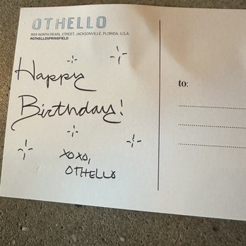 Othello - Seafood Near Me - Jacksonville, Florida