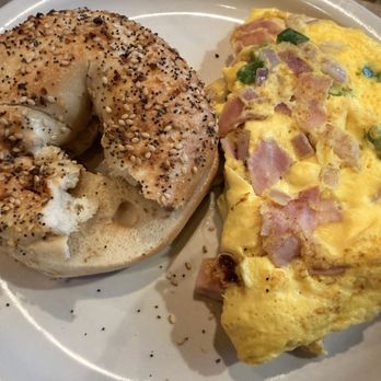SPoT Coffee - Everything bagel with Western Omelet - Coffee & Tea Near Me - Williamsville, New York