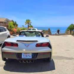 Midway Car Rental Beverly Hills - Topless at the Beach - The Corvette Stingray is a beauty.