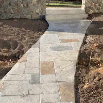 Create An Image Concrete - a stone walkway - General Contractors Near Me